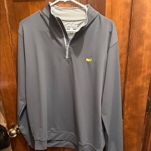 Peter Millar Steel Grey Masters Quarter-Zip Pullover